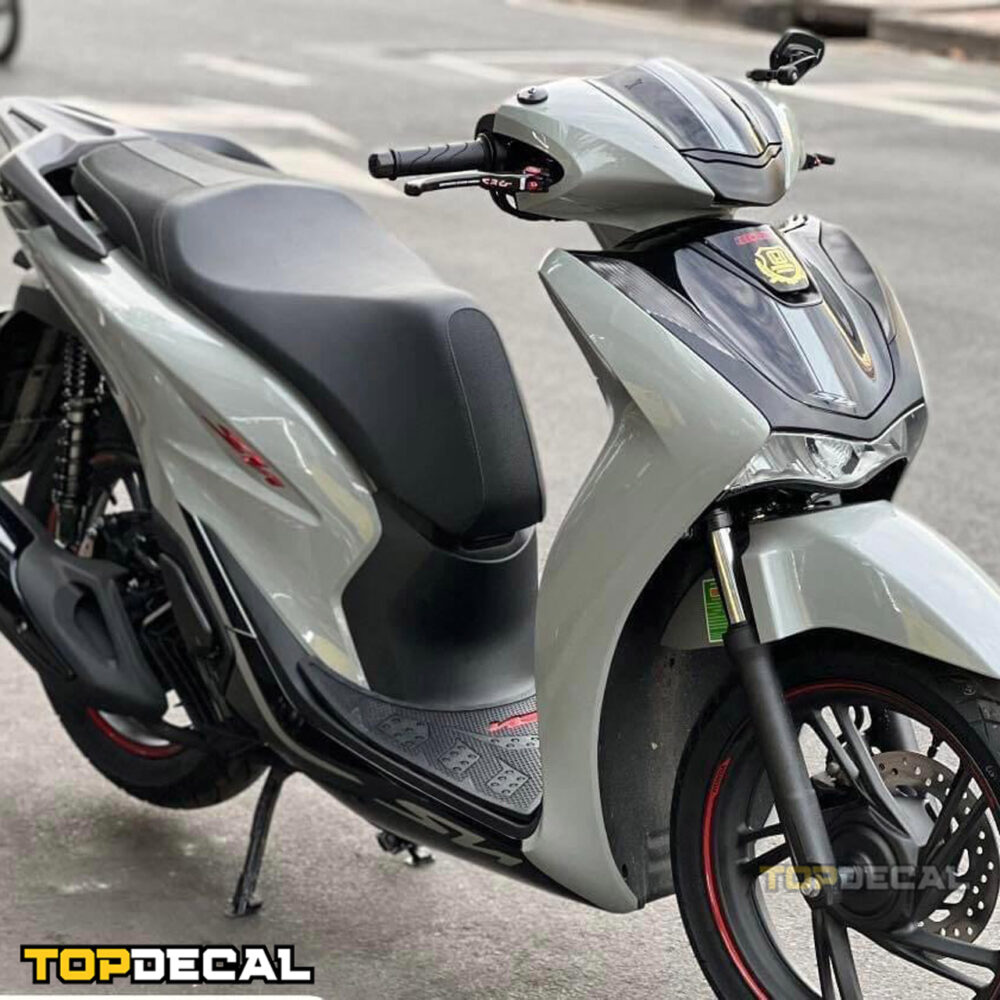 Xe SH 2014 dán màu xám xi măng lịch lãm - Hình ảnh 7