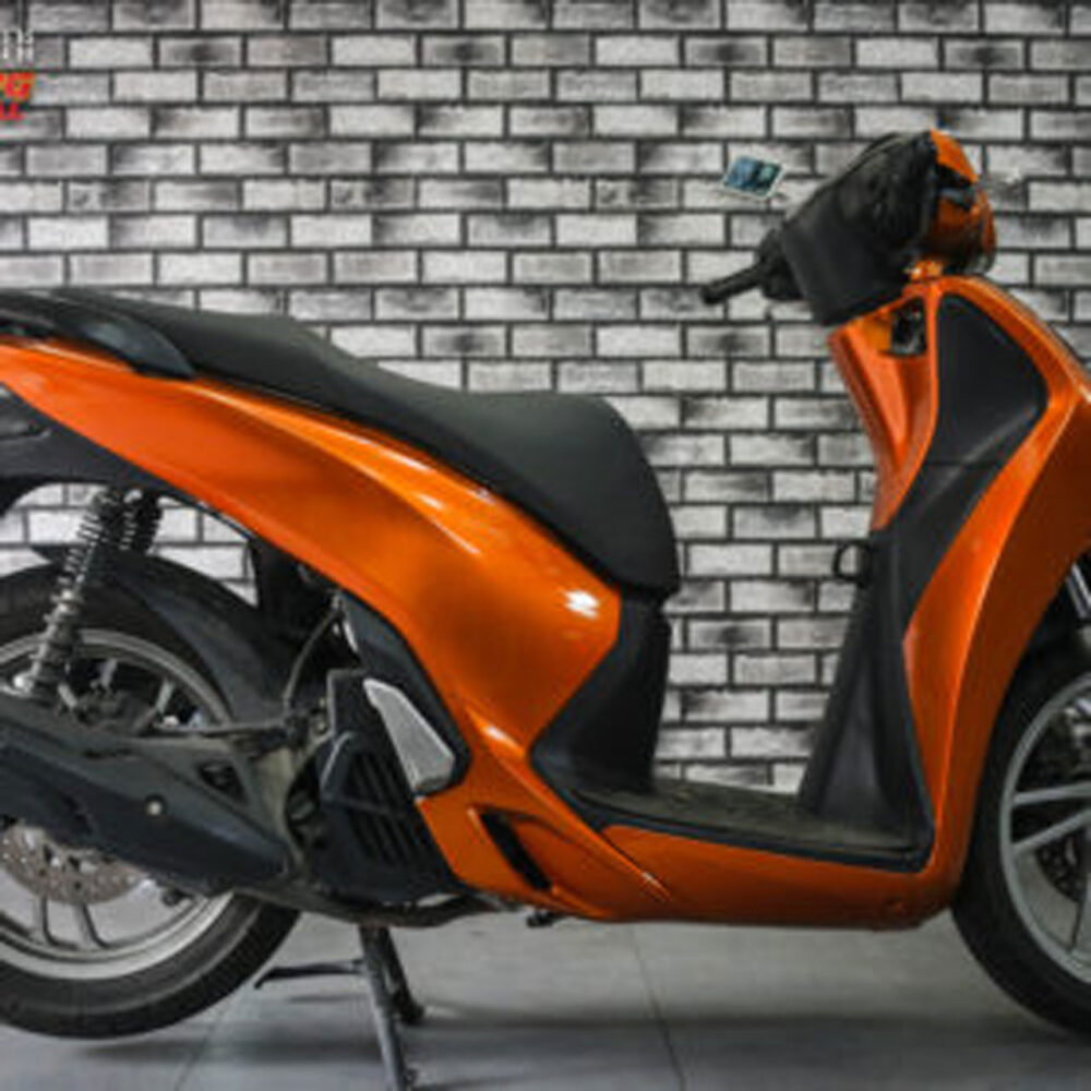 Dán xe Sh màu Ombre cam đen rực rỡ - Hình ảnh 6