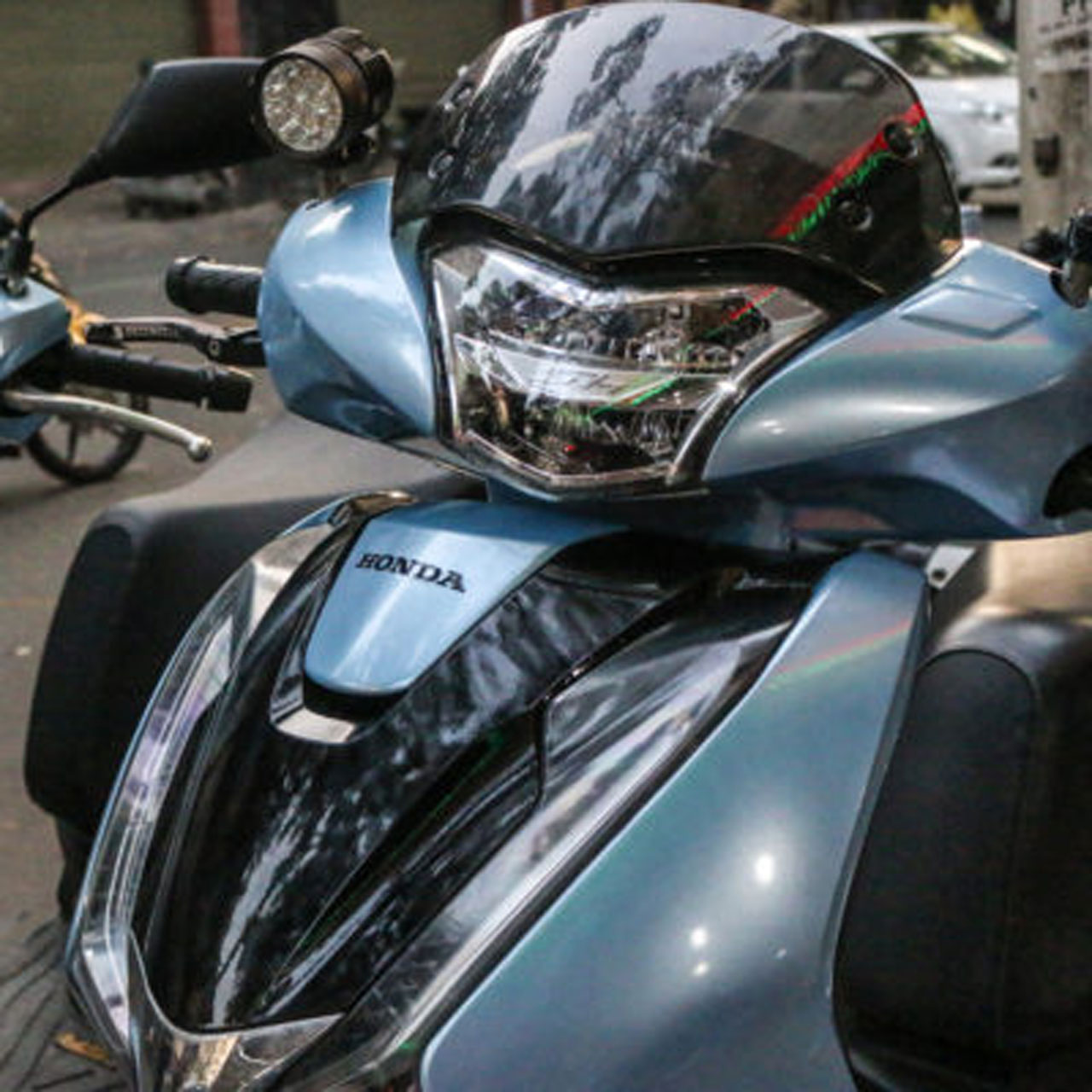 Sh decal xanh bạc