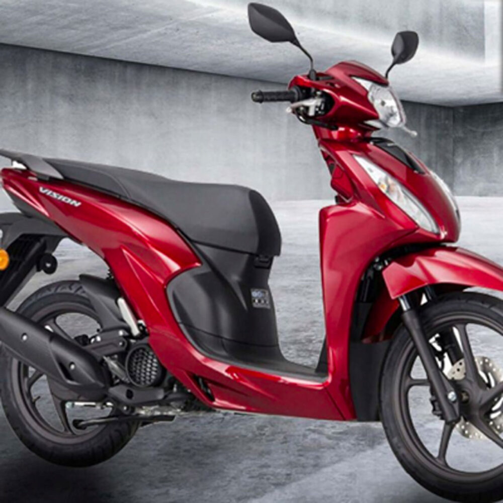 decal xe Vision màu đỏ