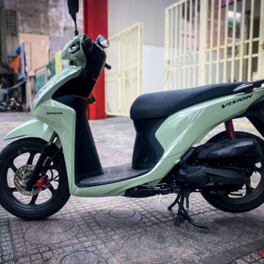 dán decal xe Vision màu xanh đẹp