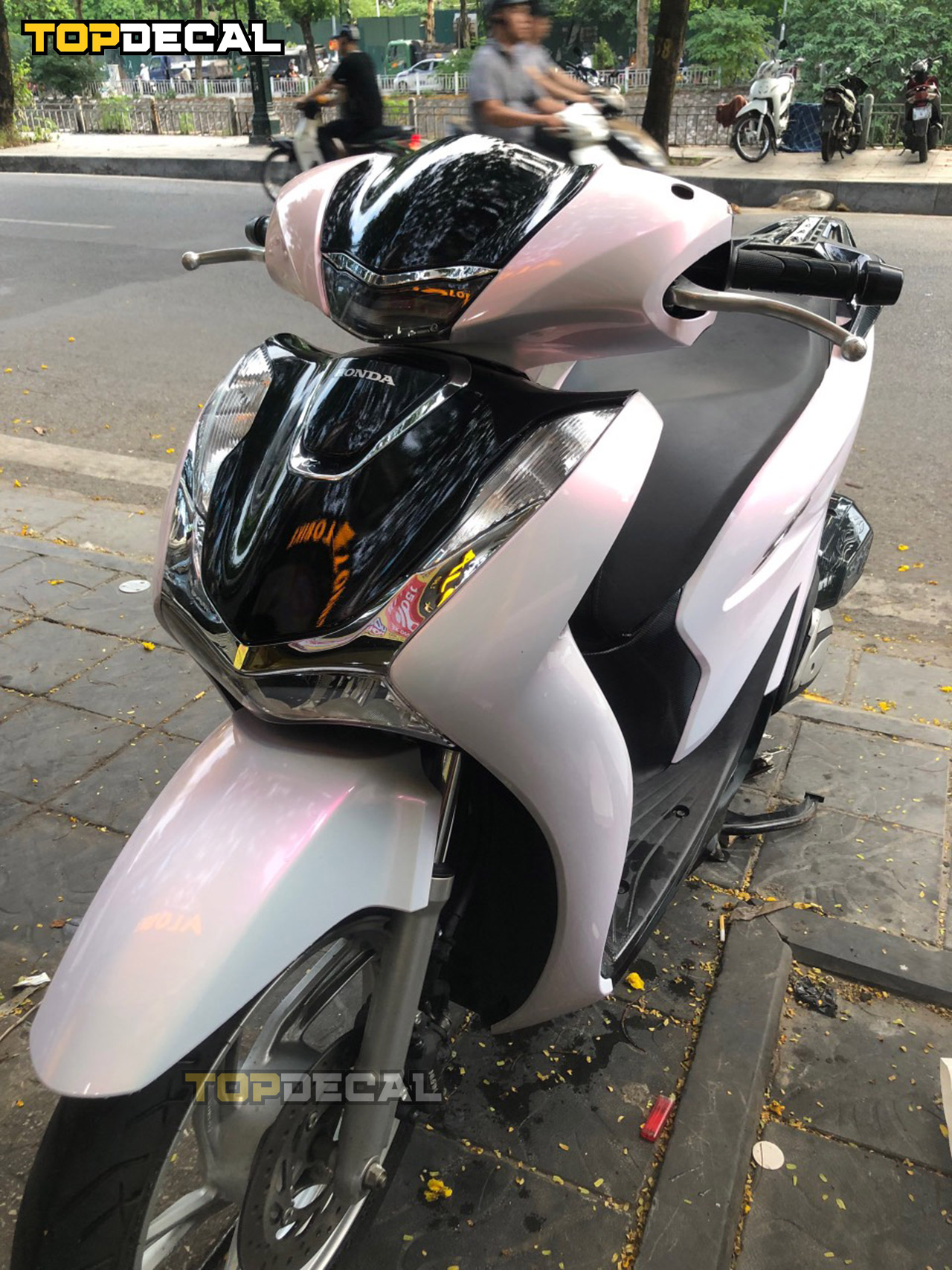 sh dán màu hồng
