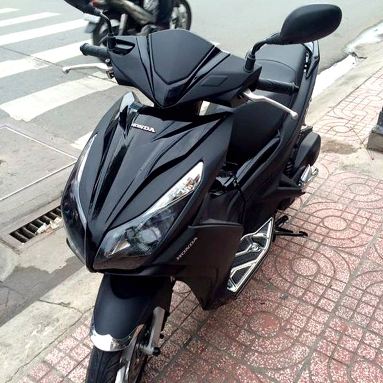 Top 10 mẫu dán decal xe Air Blade đen nhám đẹp