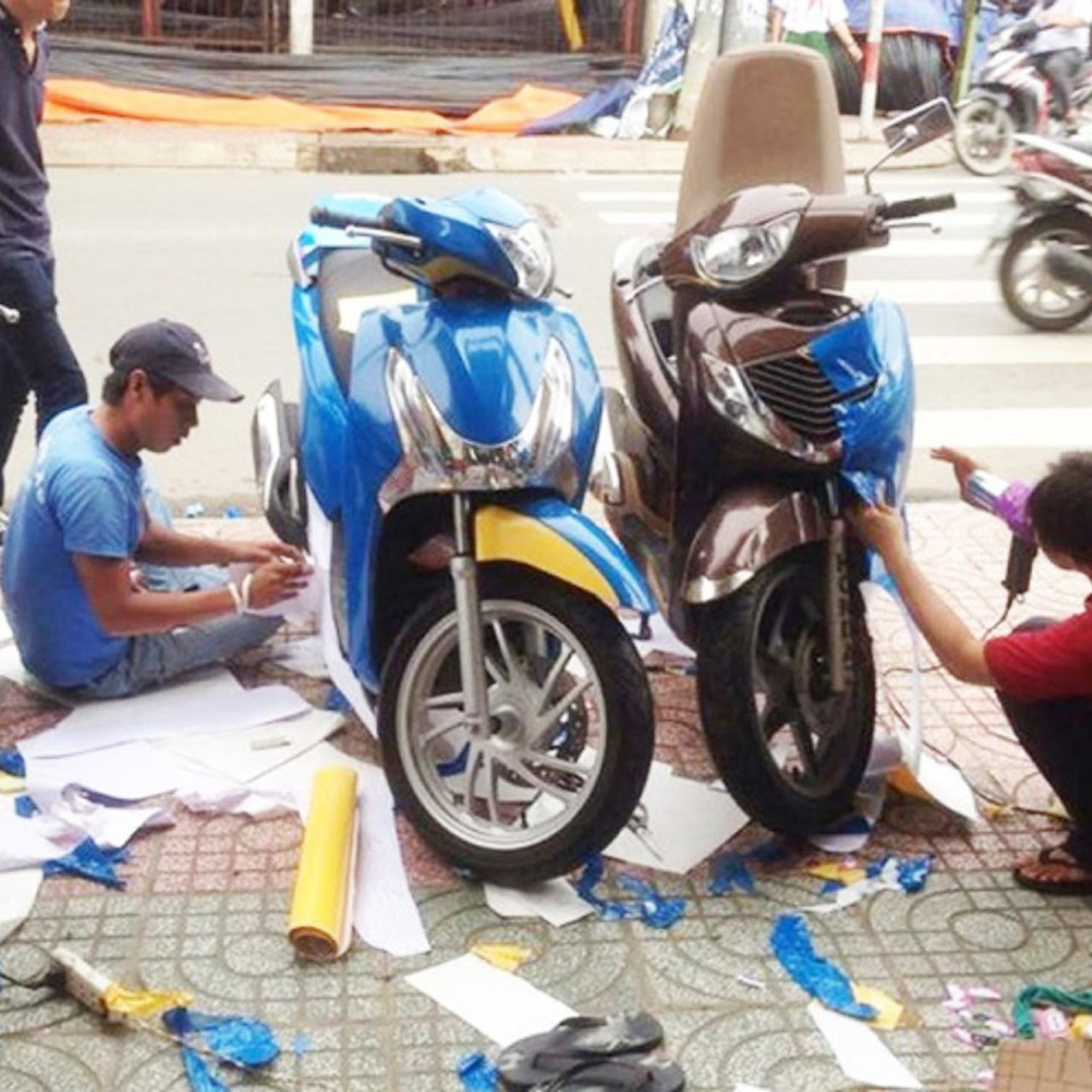 dán decal đổi màu