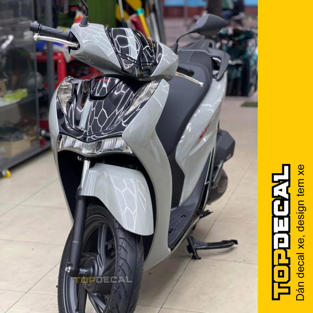 Xe SH 2014 dán màu xám xi măng lịch lãm - Hình ảnh 3