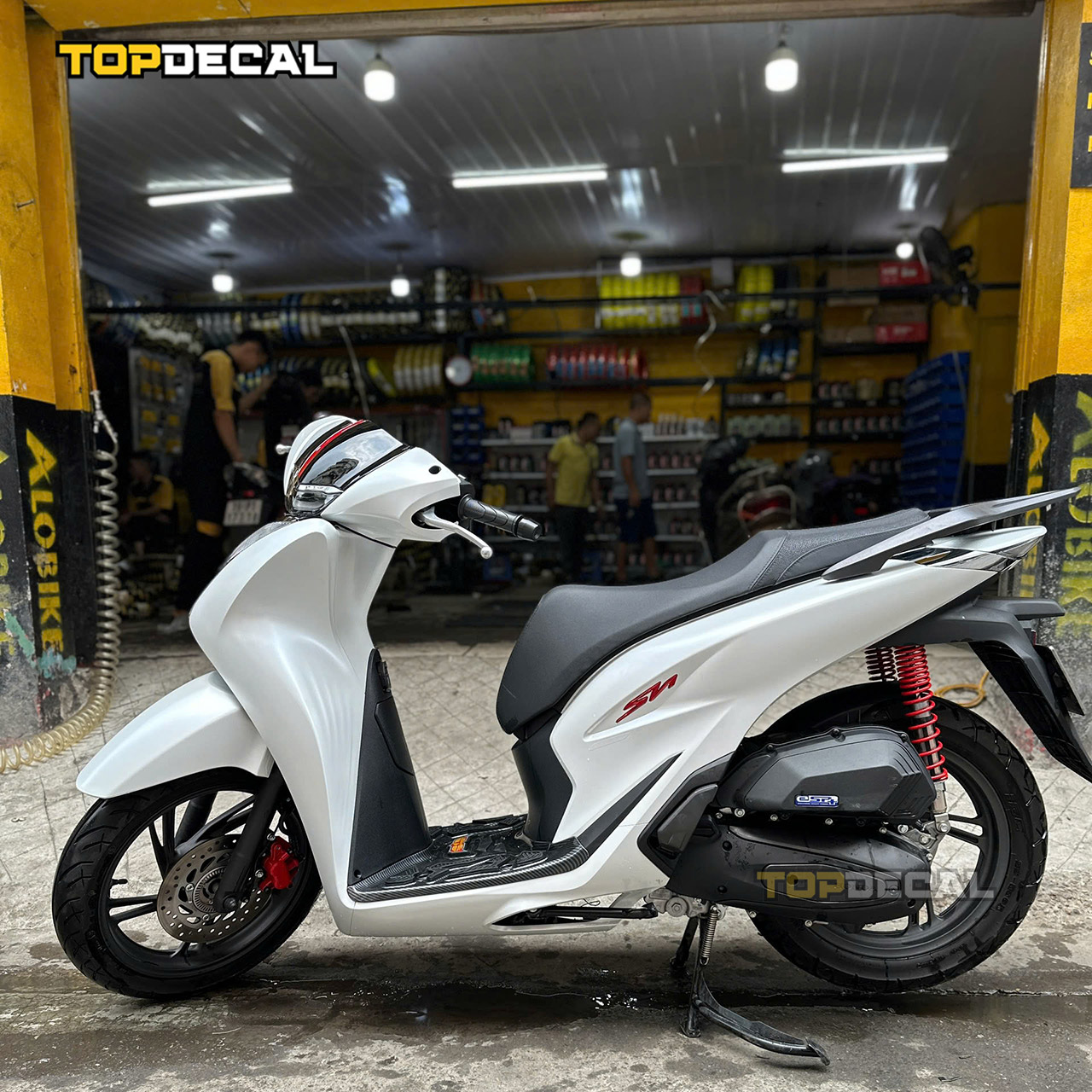 dán xe sh đẹp
