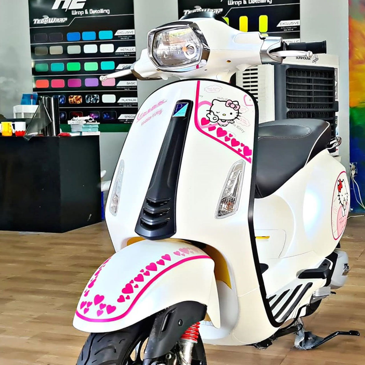 dán xe vespa