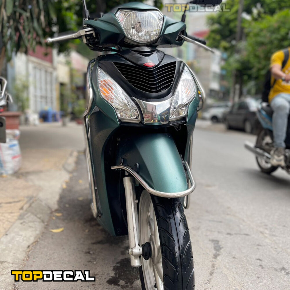 Dán xe Vision màu xanh lục metal - Hình ảnh 4