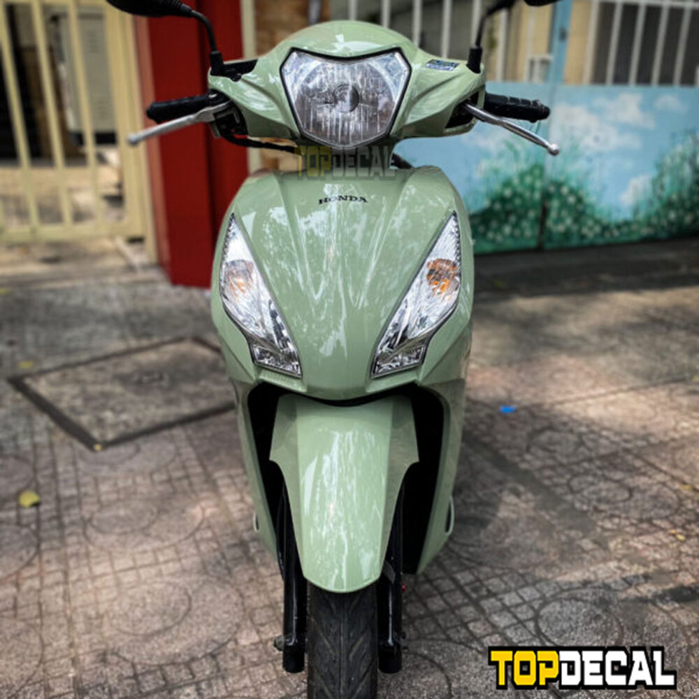 dán decal xe Vision màu xanh Khaki
