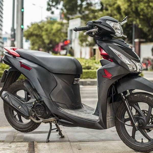 Dán xe Vision đen nhám nhôm xước