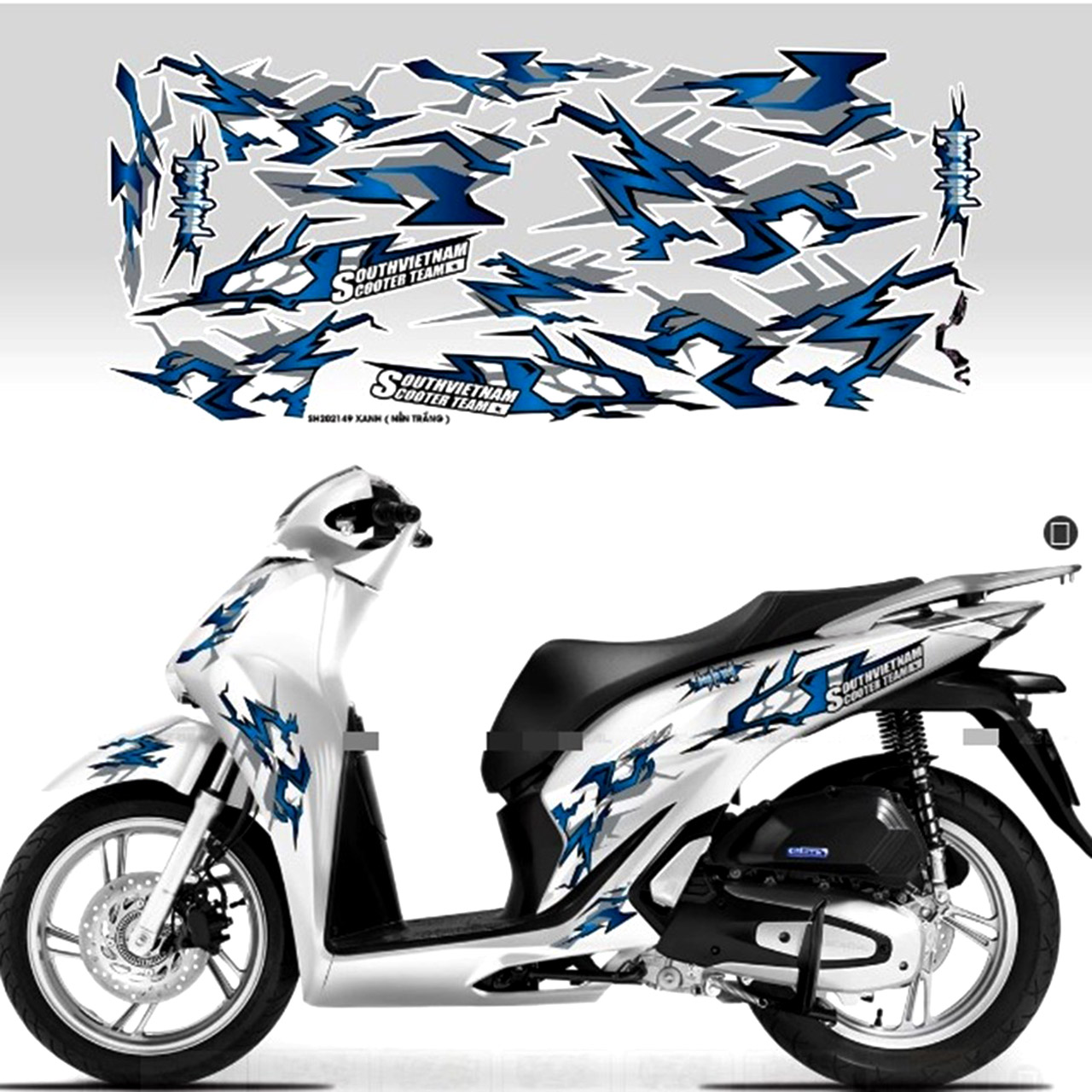 tem dán xe sh 2020 đẹp