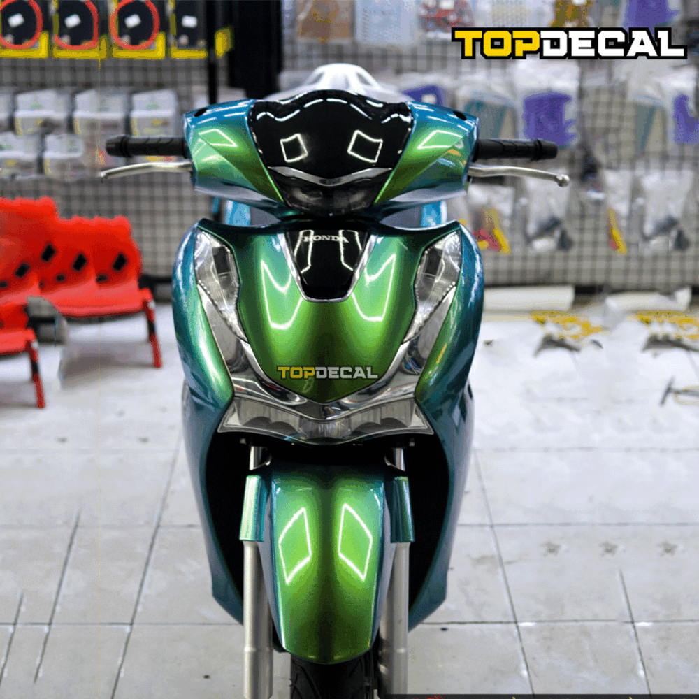 decal sh màu xanh lục bảo