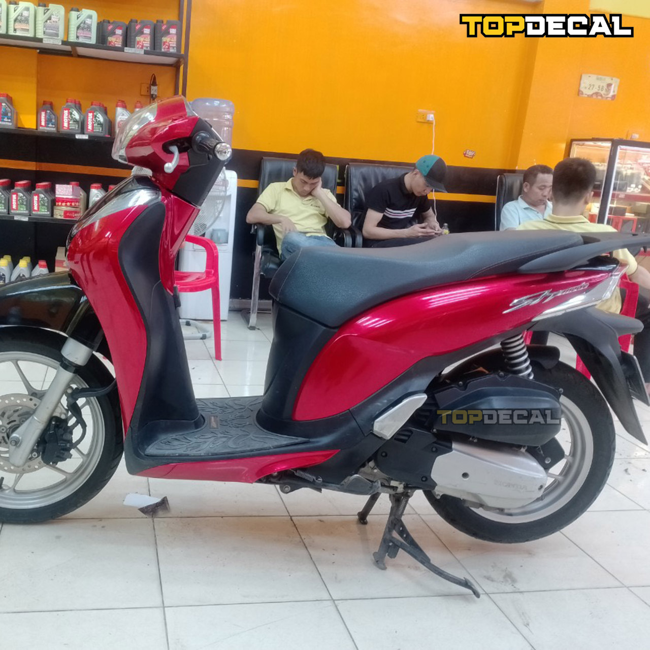 mẫu tem xe sh mode