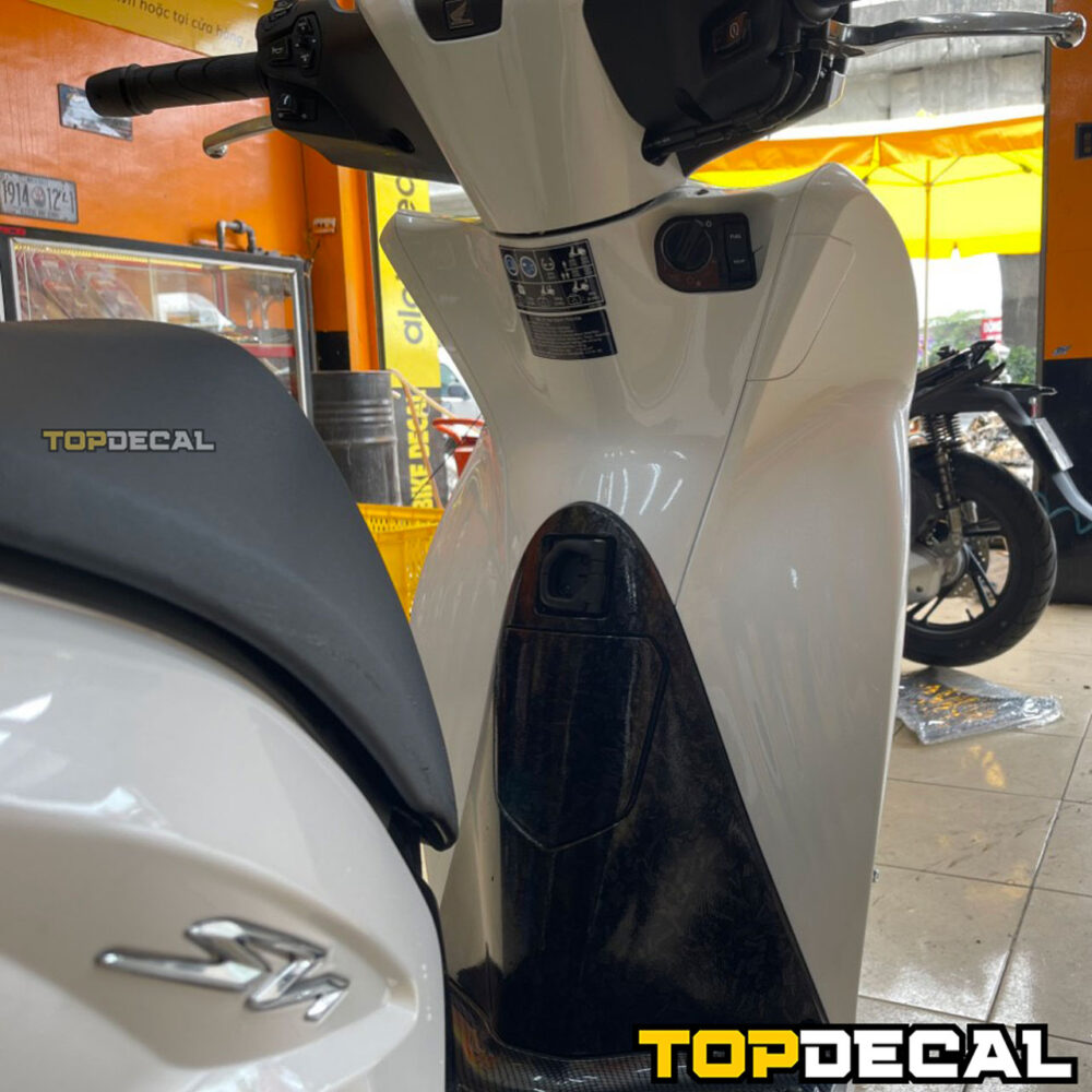 Dán decal 3 lớp cao cấp xe Sh màu trắng - Hình ảnh 5