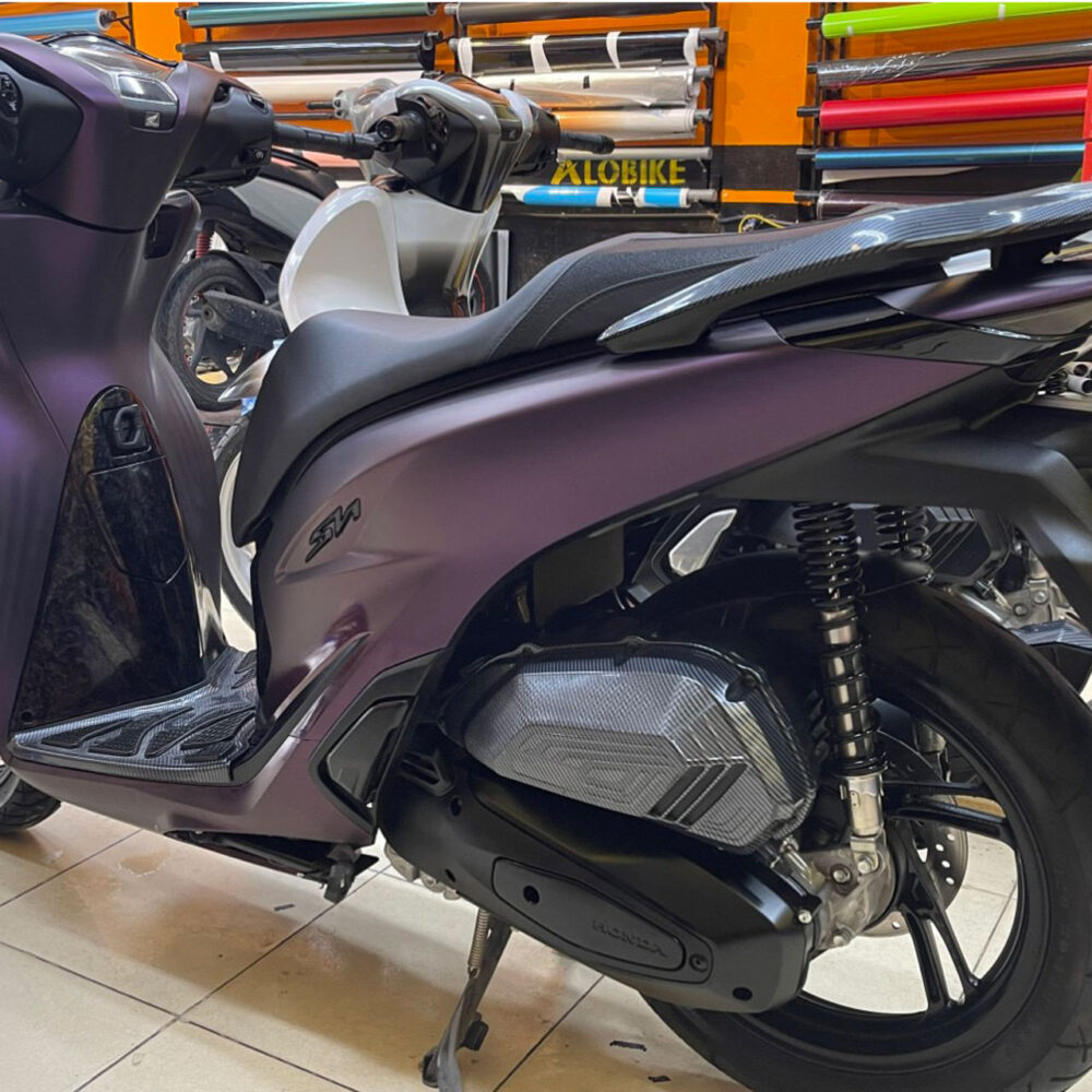 Dán xe Sh màu tím Promax sang trọng - Hình ảnh 3