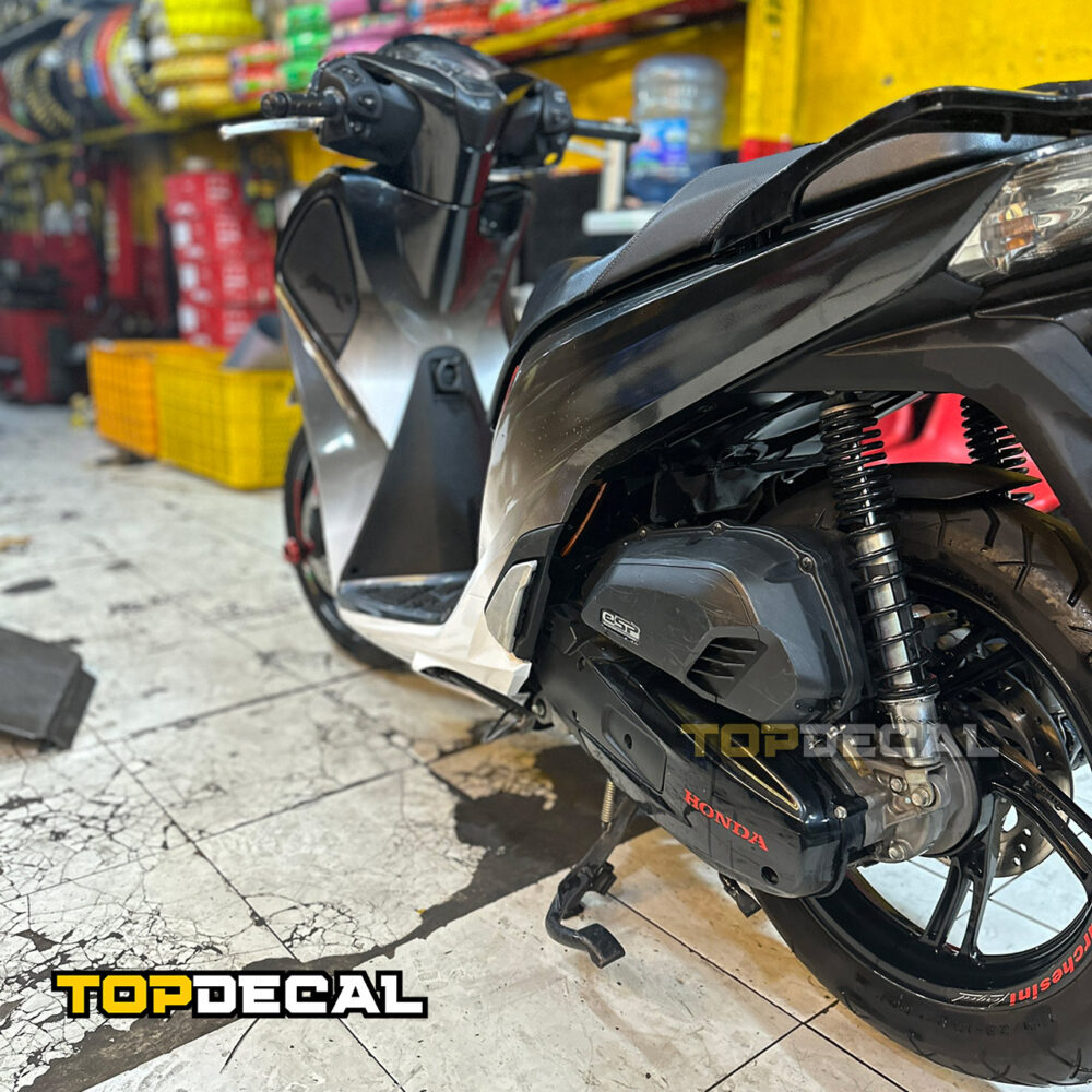 Dán Xe SH Màu Ombre Đen Bạc – Phá Cách, Lịch Lãm, Cuốn Hút Từng Góc Nhìn - Hình ảnh 6
