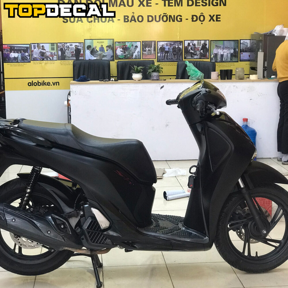dán sh màu đen nhôm xước