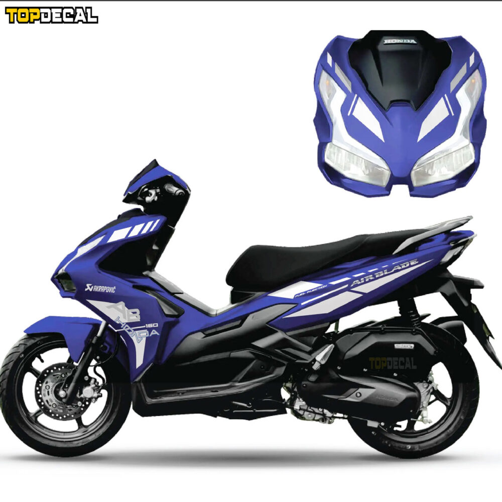 Bộ tem Air Blade thiết kế Honda Akrapovic - Ảnh 3