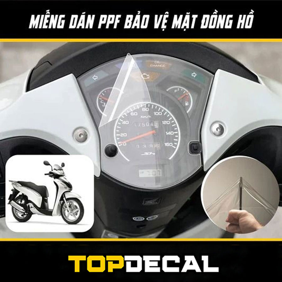 dán ppf mặt đồng hồ sh 350i