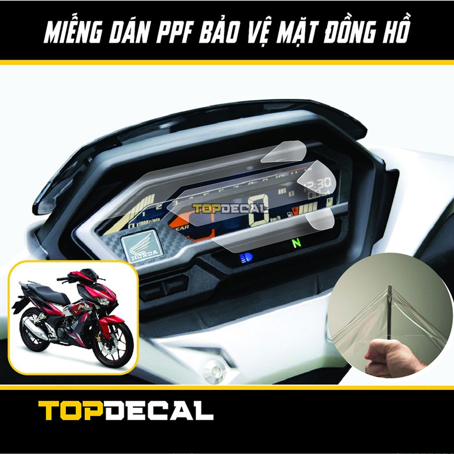 Miếng dán PPF mặt đồng hồ Winner