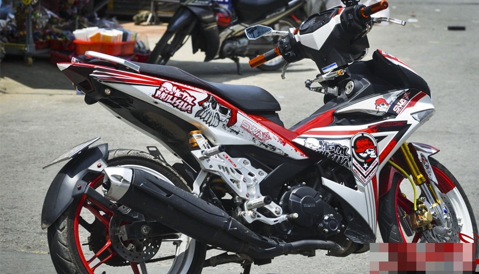 tem trùm ex 150 trắng đỏ