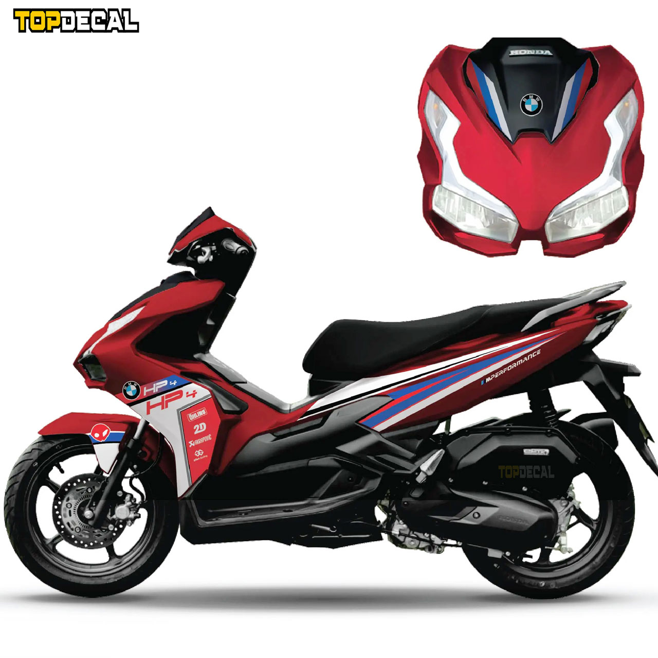 mẫu dán tem Air Blade hót 