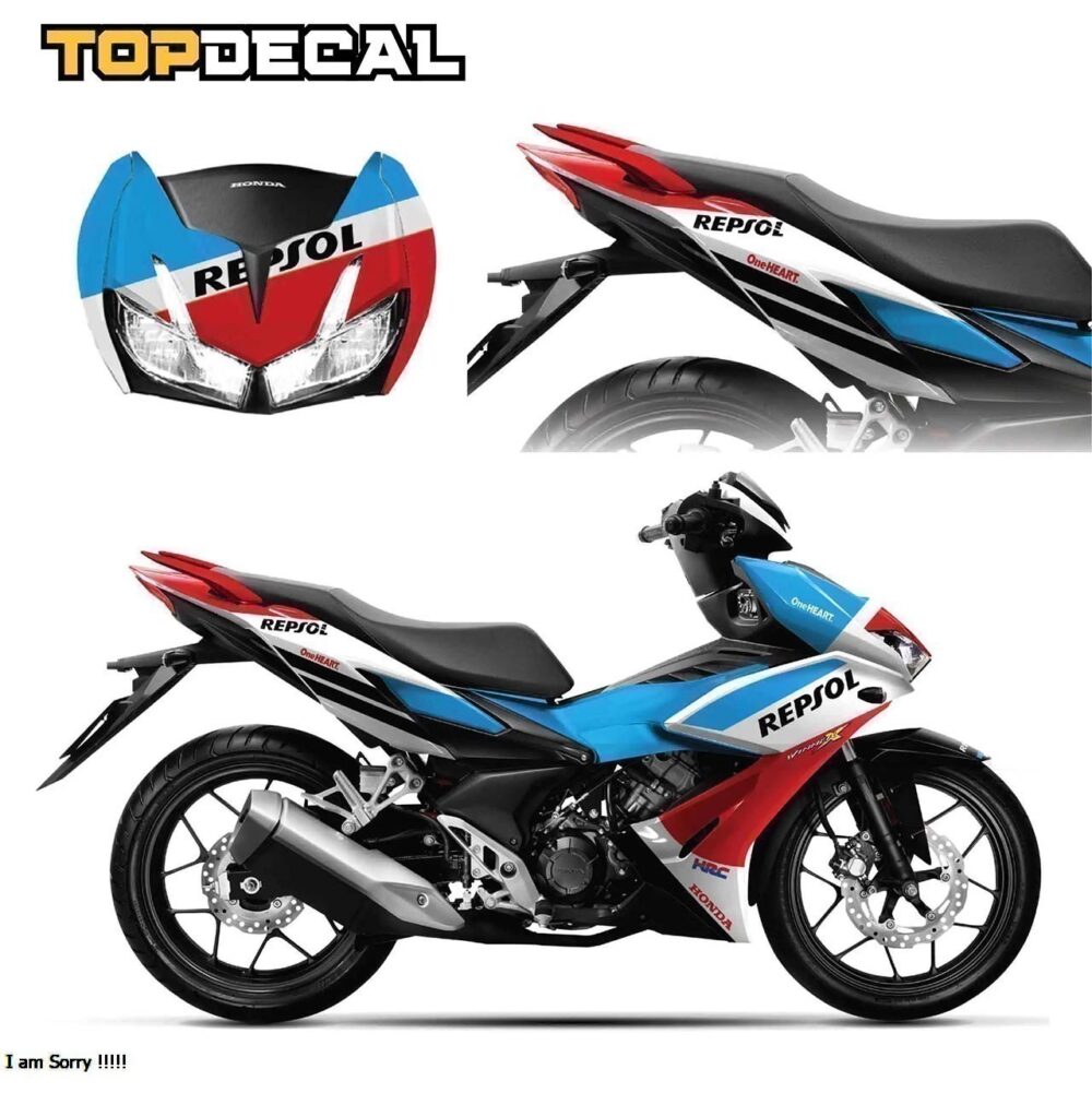 dán tem trùm xe winner x repsol