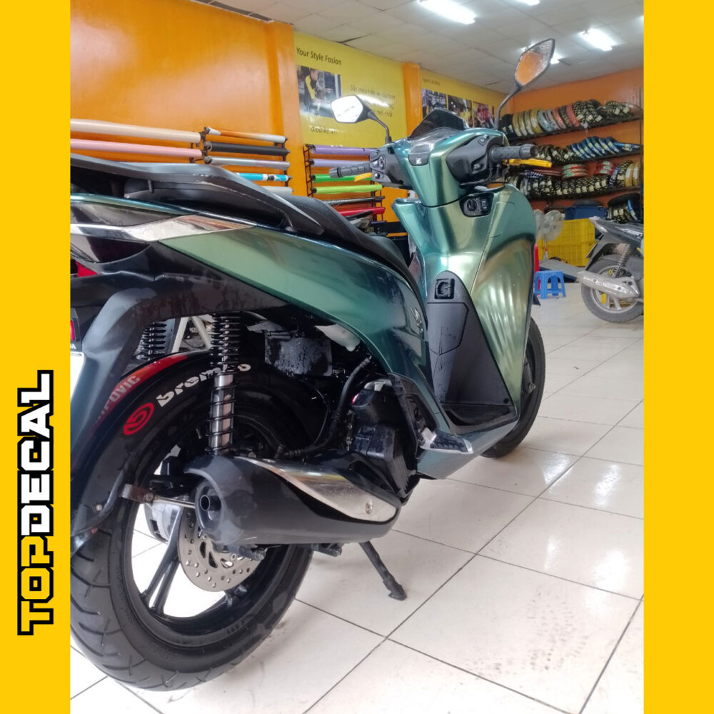 dán xe sh màu xanh lục chuyển sắc