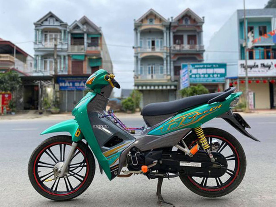 Dán decal xe Wave màu xanh lục
