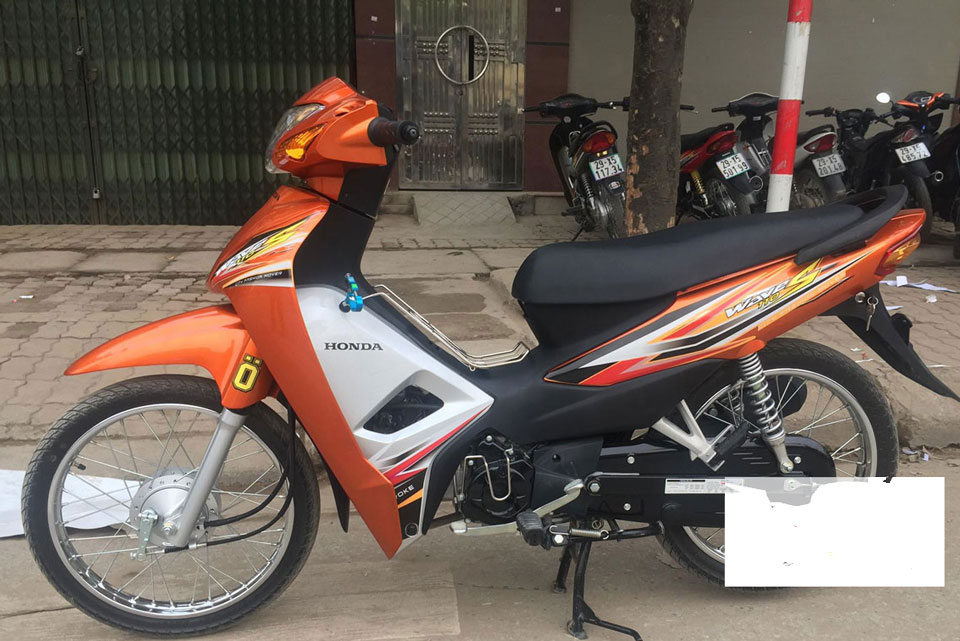 Dán xe Wave màu cam