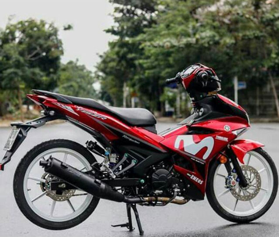 Tem trùm Exciter 150 Movistar trắng đỏ