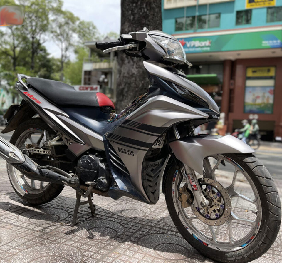 Dán xe Exciter 135 Xám AMG