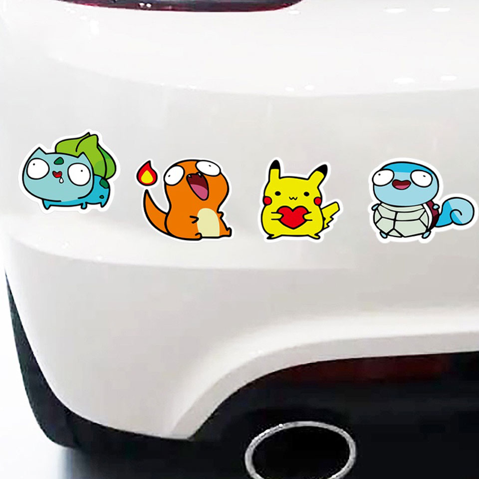 Sticker hoạt hình dán xe
