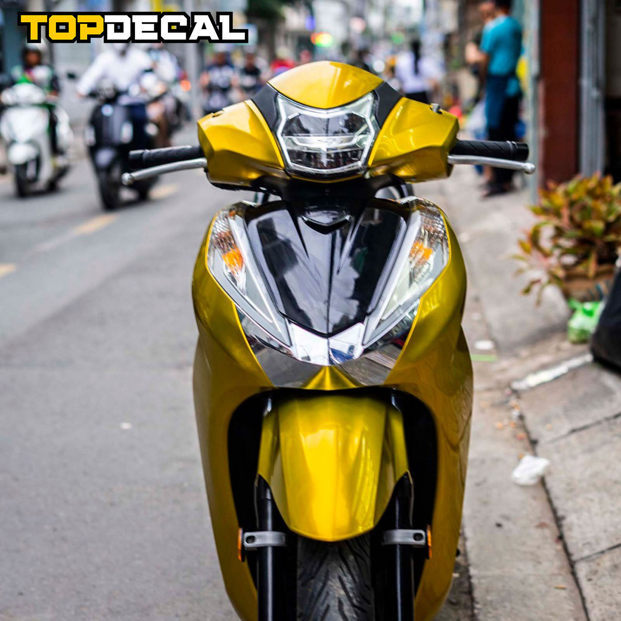 dan xe sh mau vang bong