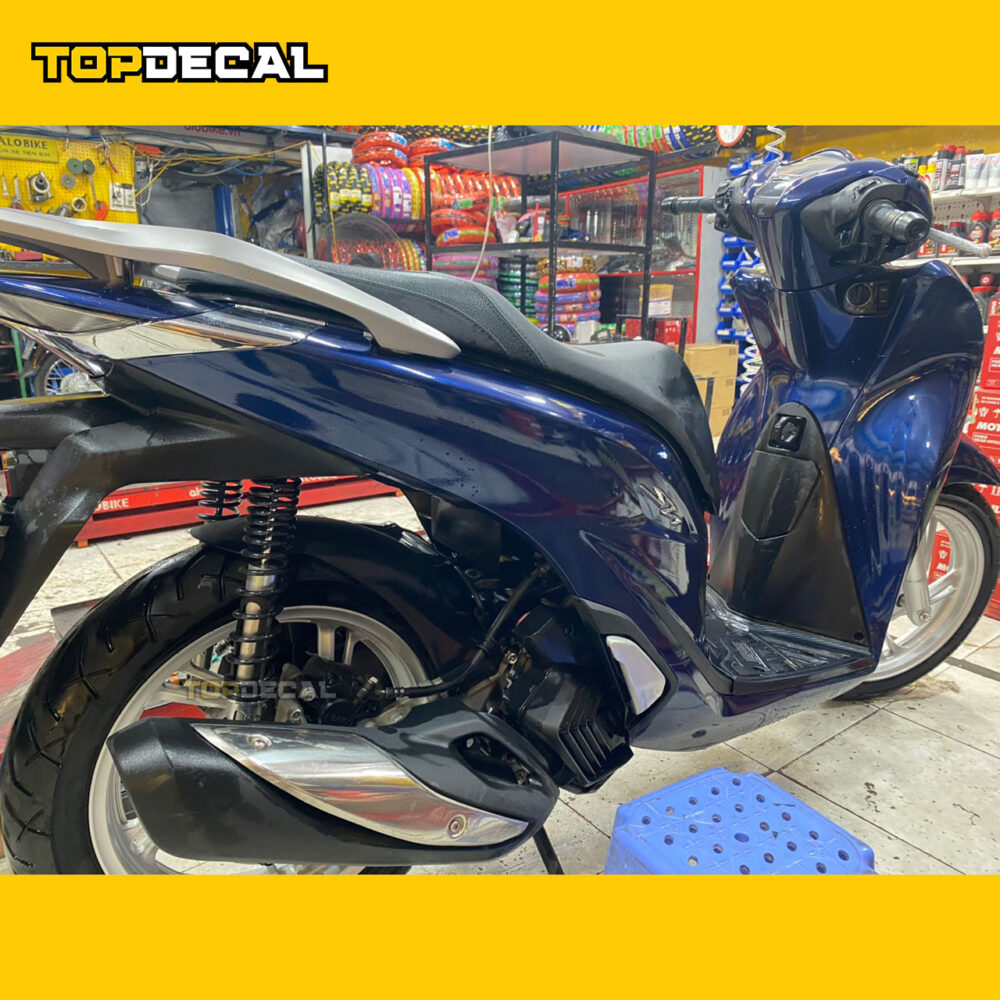 Dán xe Sh 2022 màu xanh tím - Ảnh 3